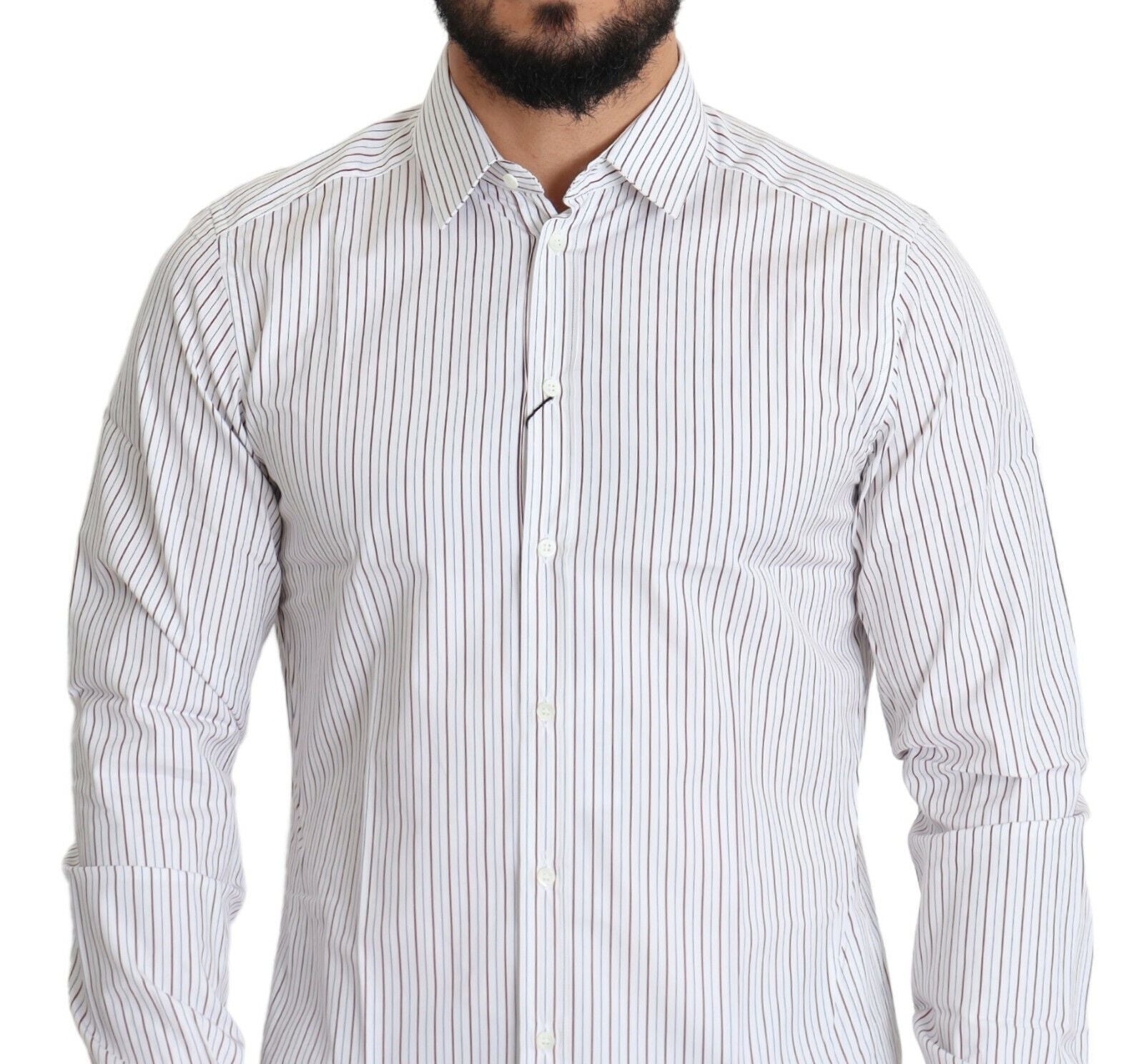 White Striped Formal MARTINI Shirt