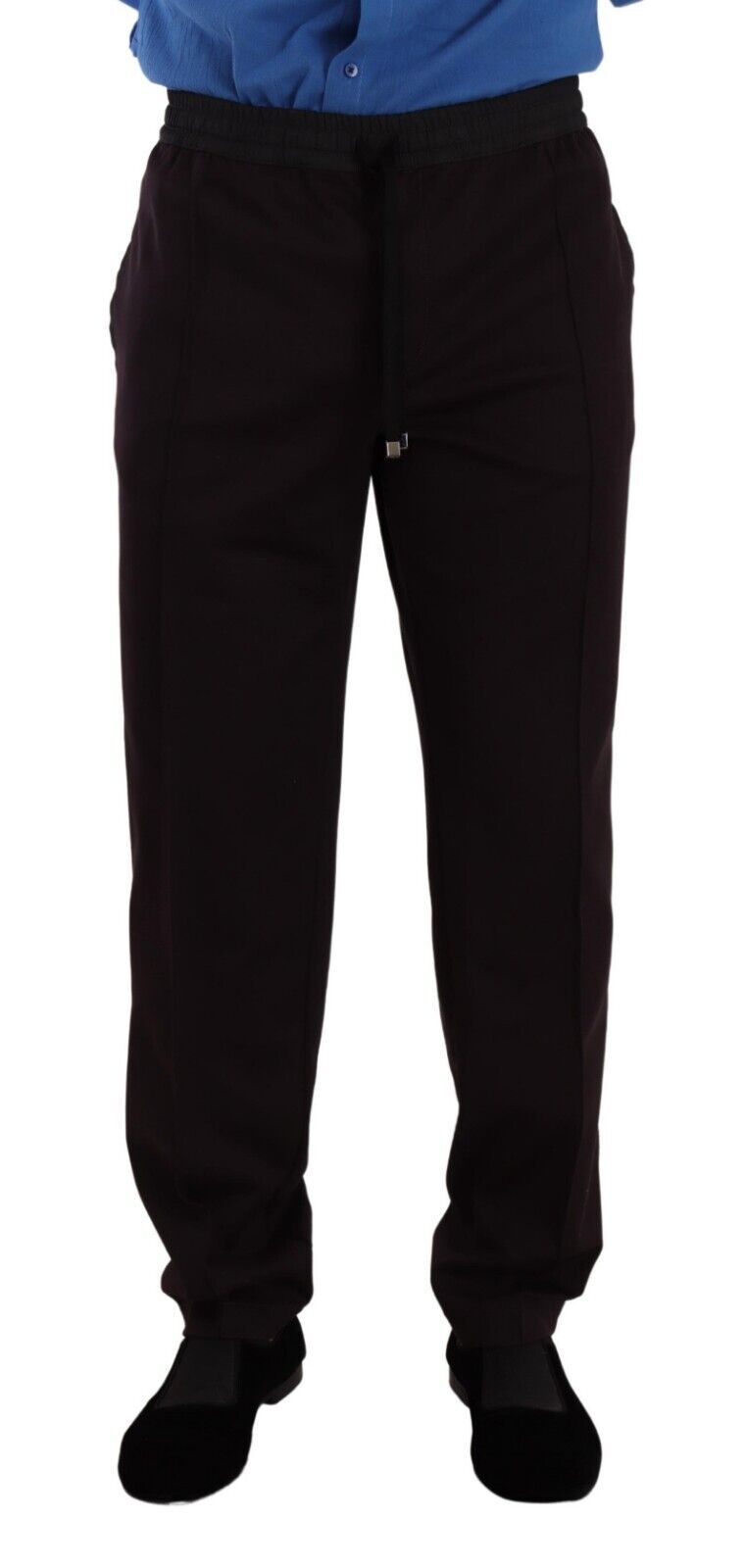 Bordeaux Cotton Mens Skinny Trouser Pants