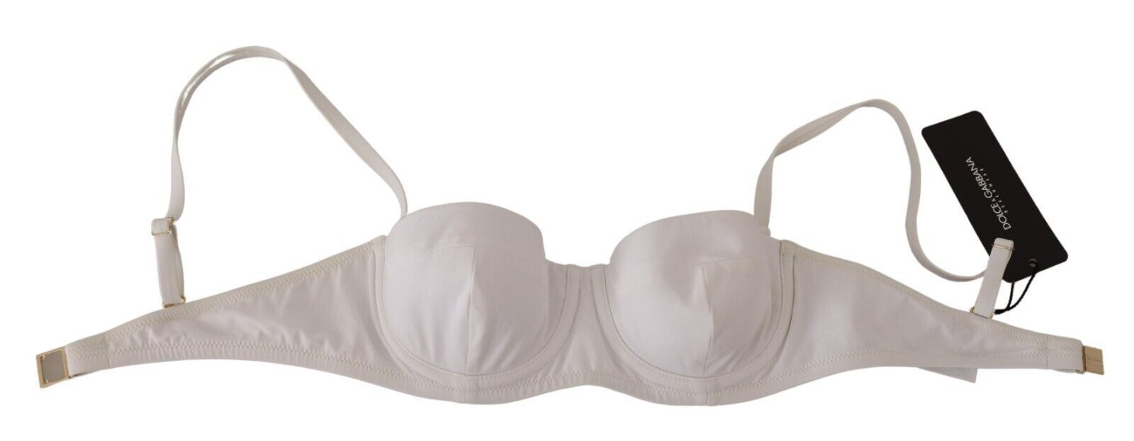 White Nylon Semi Pad Balconnet Bra Underwear