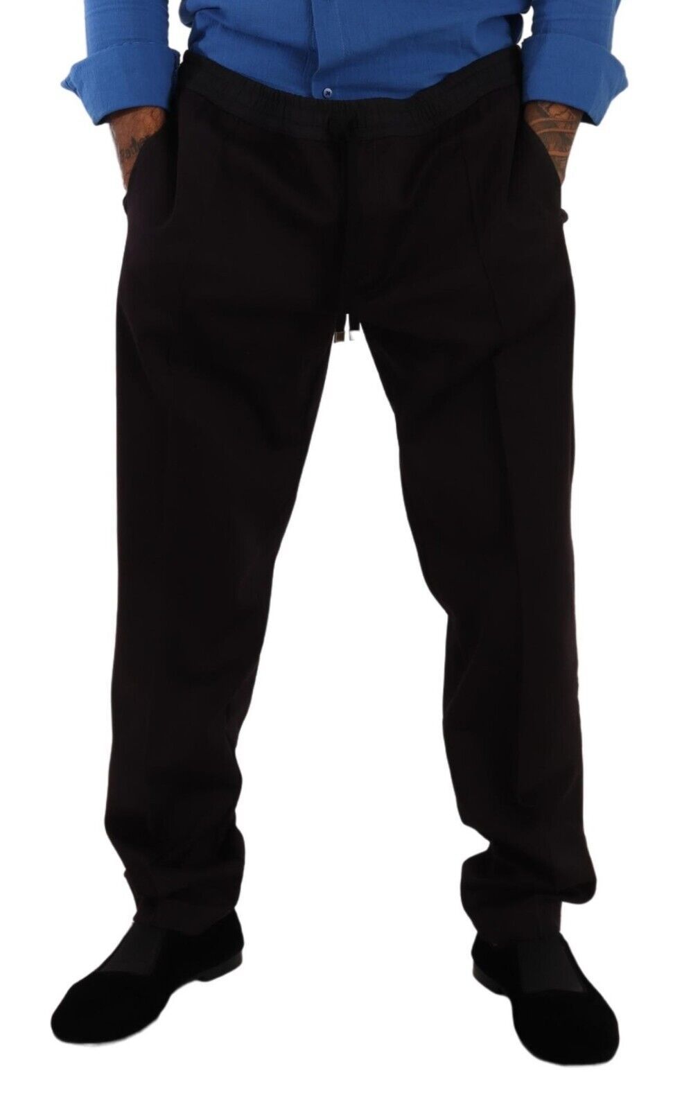 Bordeaux Cotton Mens Skinny Trouser Pants