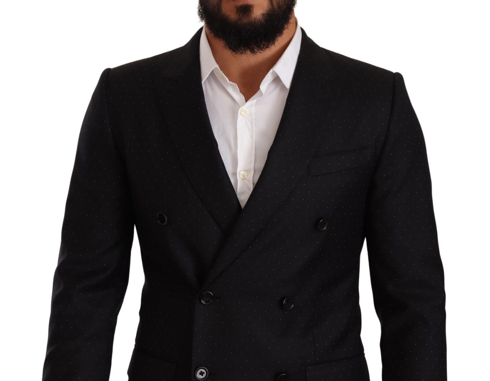 Black Dotted Double Breasted MARTINI Jacket