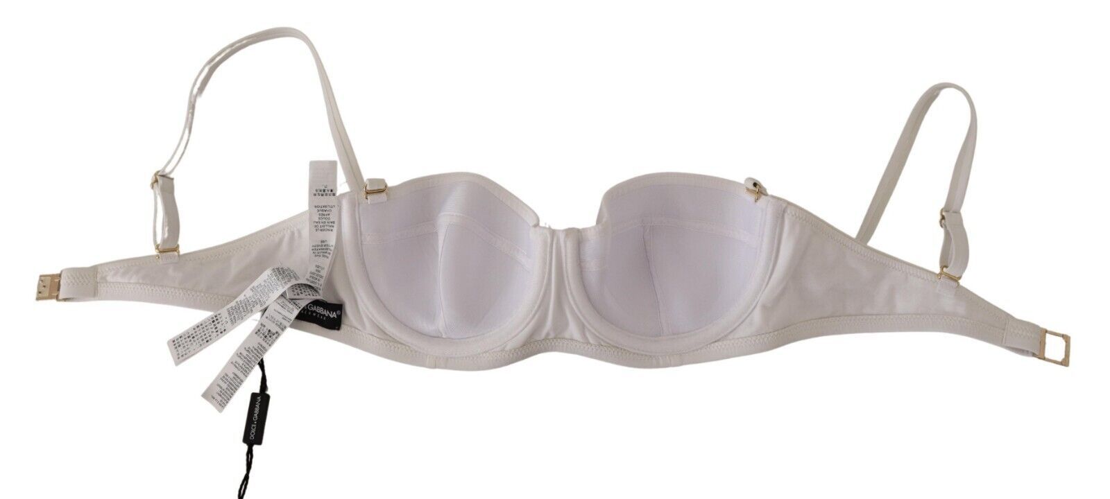 White Nylon Semi Pad Balconnet Bra Underwear