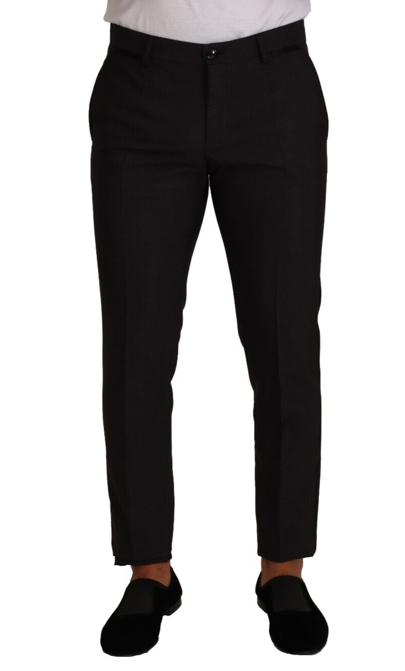 Black Brown Formal Tuxedo Dress Pants