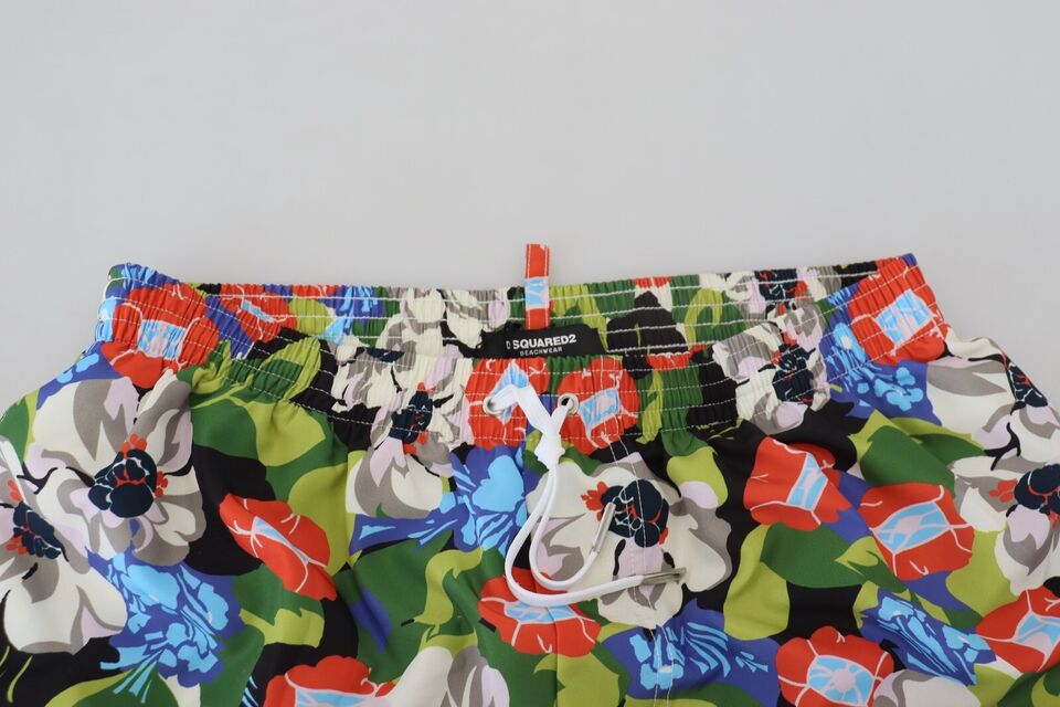 Dsquared² Over Floral Print Mens Beachwear Swimwear Short